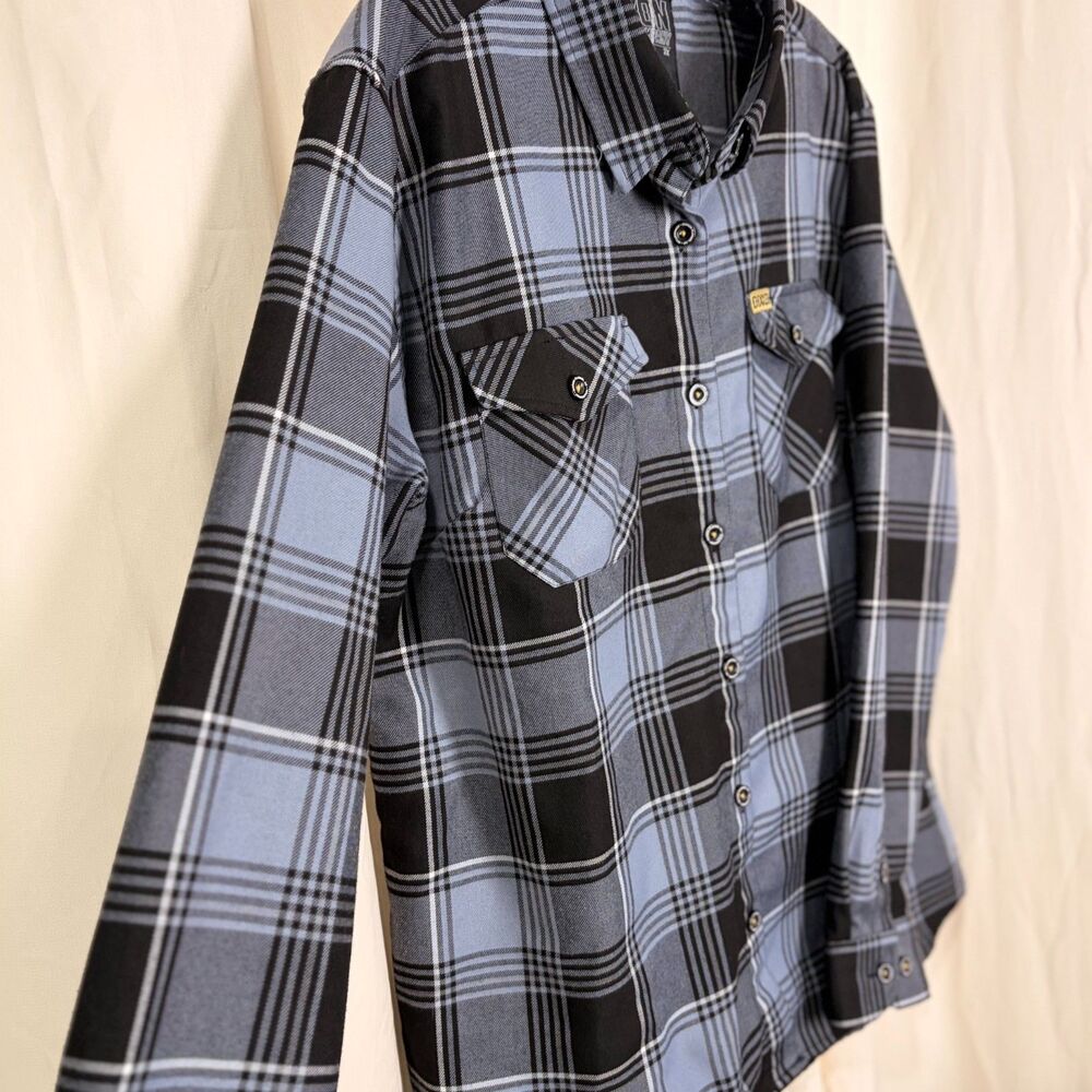 Dixxon Adamantium Flannel Shirt Womens 2X Wolverine Marvel Black Gray Plaid